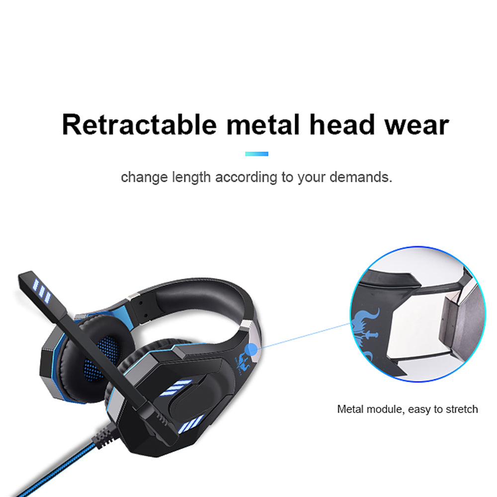 OVLENG GT92 USB+2*3.5mm Wired Over-Ear E-sports Headphone Ergonomic Computer Gaming Headset with LED Light OVLENG GT92 USB+2*3.5mm Wired Over-Ear E-sports Headphone Ergonomic Computer Gaming Headset with LED Light